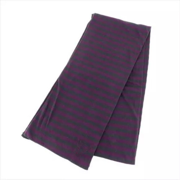 Louis Vuitton Scarf Purple Grey Woman unisex Authentic Used - Picture 1 of 7